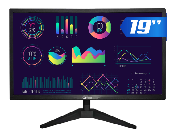 Monitor Dr Office 19" LED 60Hz