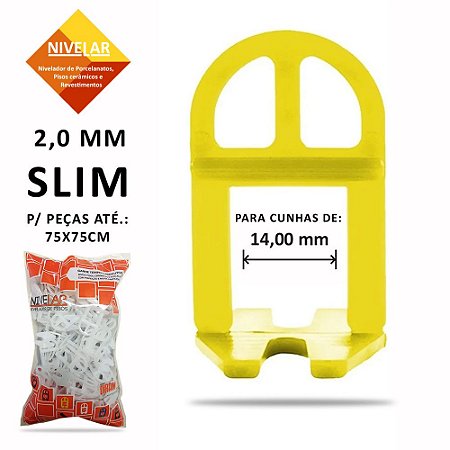 Clips SLIM para Kit Nivelador de Pisos, Porcelanatos, Revestimentos e Cerâmicas  NIVELAR - 1500 UN