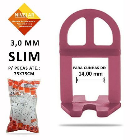 Clips SLIM para Kit Nivelador de Pisos, Porcelanatos, Revestimentos e Cerâmicas  NIVELAR - 2.500 UN