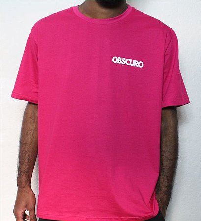 Camiseta OBSCURO Mini Logo Rosa