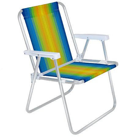 Cadeira Alta Dobrável de Aluminio - MOR - JAc's Virtual