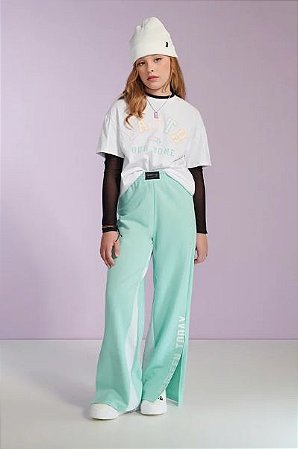 Calça de moletom verde menta | Iam Authoria