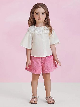 Short de sarja rosa | Animê