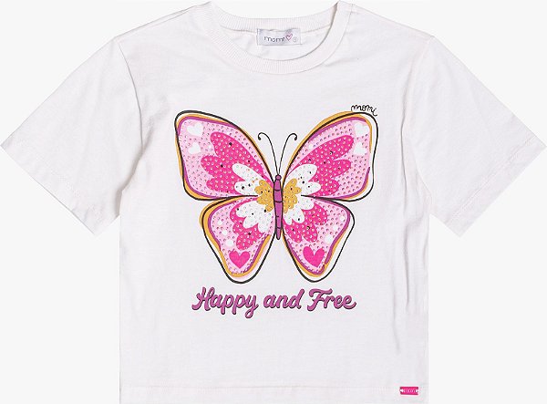 Blusa borboleta com strass | Animê