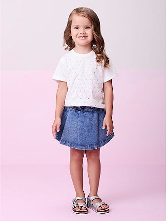 Blusa branca com strass | Animê