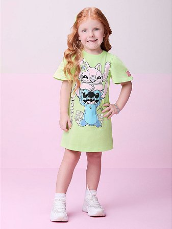 Vestido Stitch e Angel | Momi