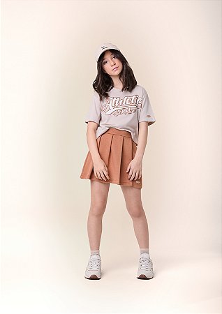 Saia de moletom com pregas sport chic | Iam Authoria