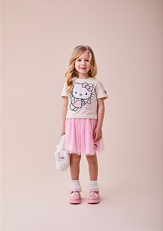 Conjunto rosa de tule da Hello Kitty fairy  | Momi