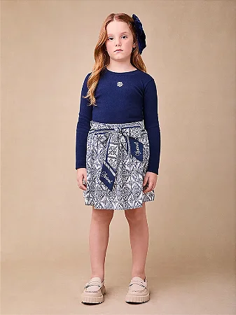 Conjunto estampado com laço | Animê