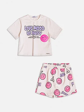Conjunto com patch smile | Momi