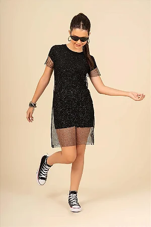 Conjunto 3 peças: Vestido em tela | Collie