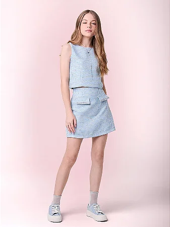 Conjunto top celeste | Iam Authoria