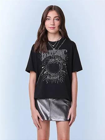 T-Shirt preta estampada | Iam Authoria