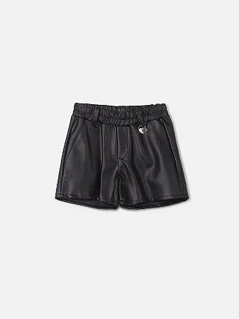 Short fake leather com pingente | Animê