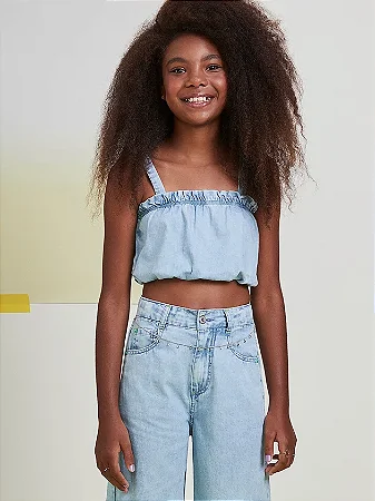 Top jeans leve claro | Iam Authoria