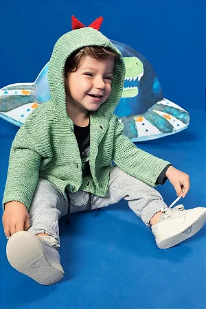 Casaco suéter tricô lã capuz | Luc.boo