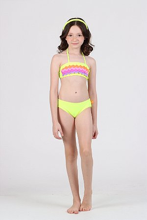 Biquini faixinha kids Rafaela laser spirit | Siri Kids 40027