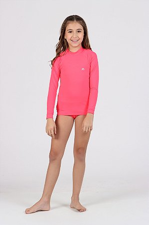 Blusa de proteção kids neon pink | Siri Kids 40250