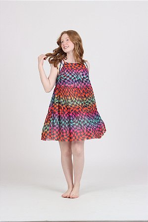 Vestido teen Cinthia tule | Siri Kids 40316