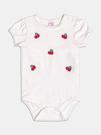 Body branco cerejas | Momi