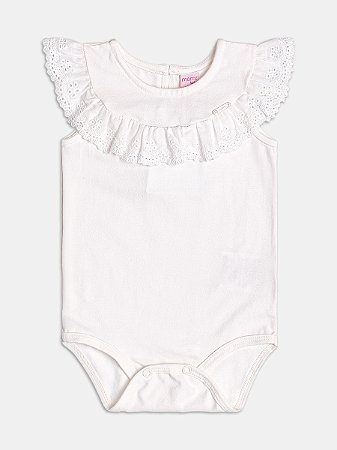 Body branco com babados | Momi