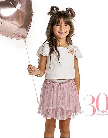 Conjunto celebrar saia plissado | Gabriela Aquarela
