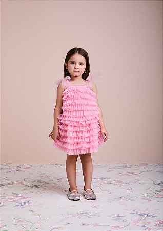 Conjunto blusa e saia da tule rosa | Animê