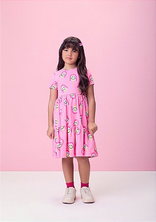 Vestido rotativo picoles colorido | Momi