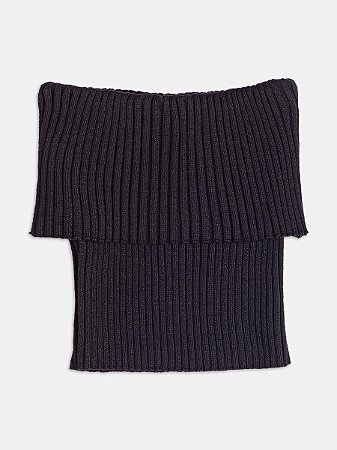 Top tricot tomara que caia preto | Iam Authoria
