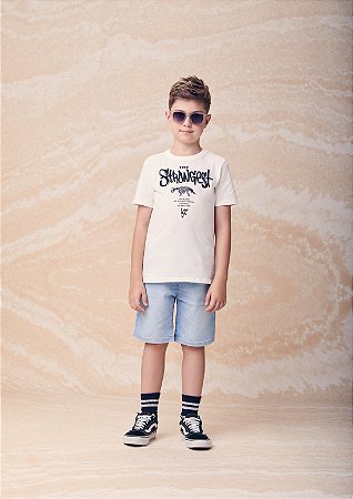 T-shirt branca ossos de dinossauro | Youccie