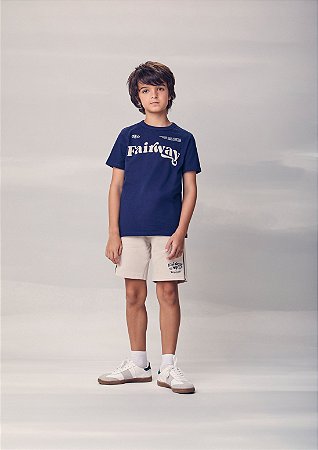 Conjunto t-shirt com bermuda azul marinho | Youccie