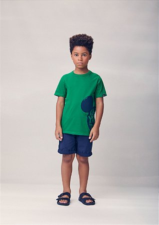 Bermuda de sarja azul marinho | Youccie