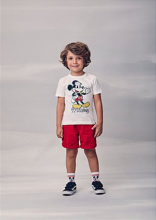 Bermuda sarja preppy vermelho | Youccie