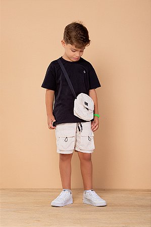 Conjunto camisa oversized com bermuda e bag | DIGI