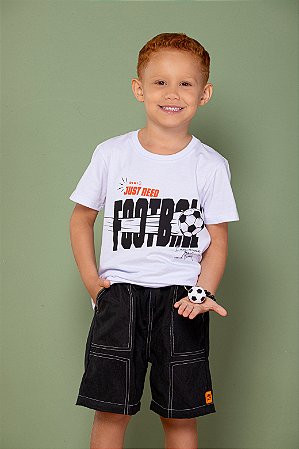 Conjunto bermuda e regata com chaveriro footbool | DIGI