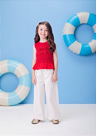 Blusa de tricot vermelho | Momi