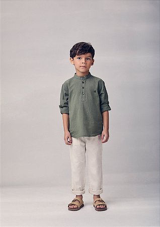 Calça de sarja bege clara | Youccie