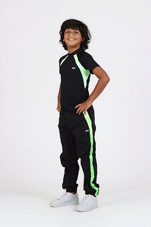 Blusa Lucas energia preta detalhes neon | Siri Kids 41866