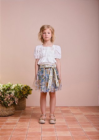 Conjunto de tule com babados | Animê