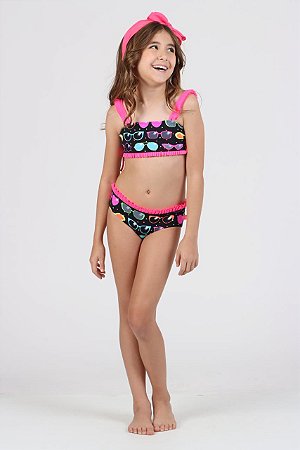Biquini faixinha Gabriela aplic oculos | Siri Kids 40124