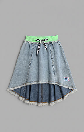 Saia evase jeans | Animê