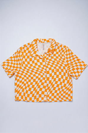 Camisa grid solar basico laranja | Iam Authoria