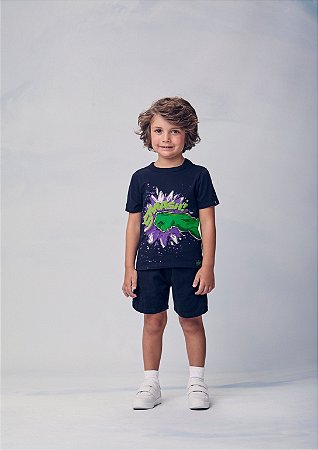 Bermuda preta de sarja | Youccie