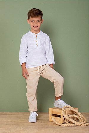 Conjunto calça em linho e bata | DIGI