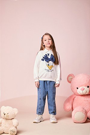 Casaco Daisy com laço Jeans | Momi