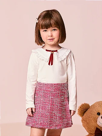 Conjunto Tweed com lacinho | Momi