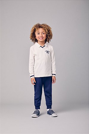 Conjunto polo e calça azul marinho | Youccie