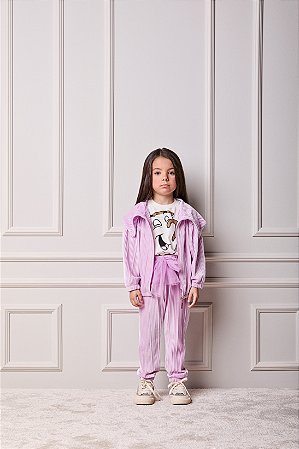 Conjunto Jaqueta e Calça Lilás | Animê
