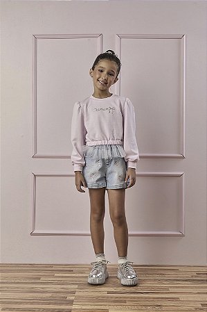 Conjunto Ballet Moletinho Rosa com Tule | Gabriela Aquarela