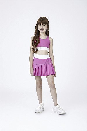 Short Saia plissado Badminton | Siri Kids